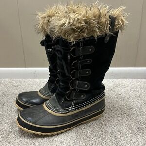 Sorel Black and Tan Winter Boots